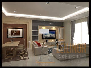 Modern Minimalist House, CV Leilinor Architect CV Leilinor Architect Living room