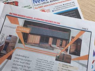 Cornwall Cladding Advert July 2018, Building With Frames Building With Frames Casas prefabricadas Azulejos