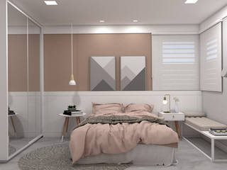 Suite de Hóspedes | Residência A+M, Confi Arquitetos Confi Arquitetos Modern style bedroom