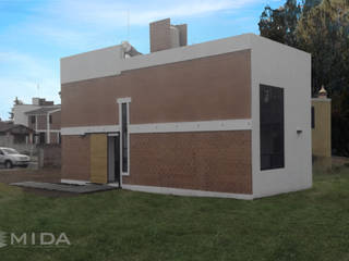 Casa Estudio La Campiña, MIDA MIDA Industrial style houses Bricks