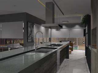 Espaço Gourmet, ARCHLAYOUT Arquitetura e Interiores ARCHLAYOUT Arquitetura e Interiores مطبخ