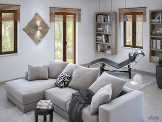 Progetto interior design - 3D - Capo d'Orlando (ME), Santoro Design Render Santoro Design Render Livings modernos: Ideas, imágenes y decoración