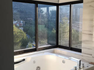 Casa Montaña Monarca, MIDA MIDA Ванная комната в стиле модерн Мрамор