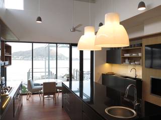Pringle Bay House, Van der Merwe Miszewski Architects Van der Merwe Miszewski Architects Built-in kitchens MDF Black