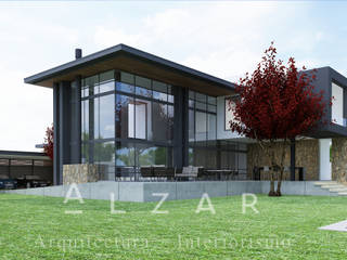 PROYECTO VS, Álzar Álzar Single family home Aluminium/Zinc Black