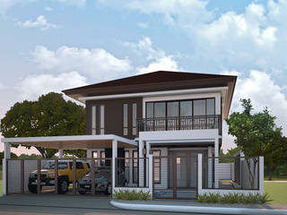 Proposed Two Storey Residence, MG Architecture Design Studio MG Architecture Design Studio 一戸建て住宅