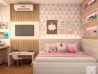 Quarto de menina 3 anos de idade, Laura Mueller Arquitetura + Interiores Laura Mueller Arquitetura + Interiores Girls Bedroom MDF