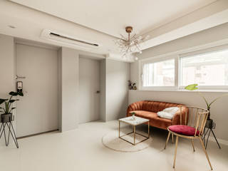 신림동 빌라 22PY, 봄디자인 봄디자인 Moderne woonkamers