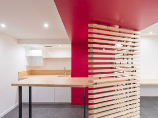 AMENAGEMENT BUREAUX GRENOBLE, SISE ARCHITECTURE SISE ARCHITECTURE Espacios comerciales Madera Acabado en madera