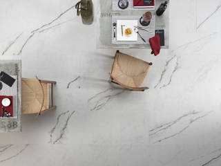 PAVIMENTO IN GRES PORCELLENATO SLIMTECH - STATUARIO WHITE TIM. MARBLE 100X100X0.55, Italgres Outlet Italgres Outlet กำแพง เซรามิค