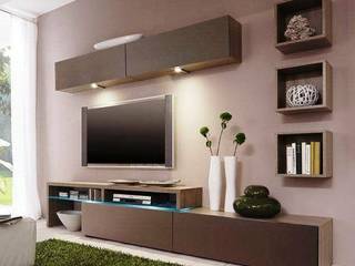 Modern TV Cabinet Wall Unit- Living room, Innoire Design Innoire Design 现代客厅設計點子、靈感 & 圖片
