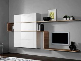 Modern TV Cabinet Wall Unit- Living room, Innoire Design Innoire Design 现代客厅設計點子、靈感 & 圖片