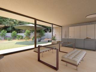 Projetos de interiores, JM Maquetes Design JM Maquetes Design ห้องนั่งเล่น ไม้ Wood effect