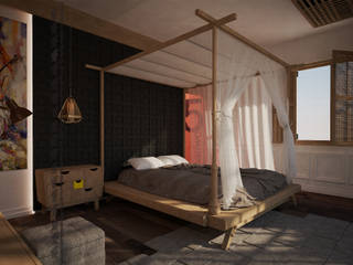ÇİVRİL DUBLEKS EV TASARIMI , Kargaraj İç Mimarlık Tasarım Atelyesi Kargaraj İç Mimarlık Tasarım Atelyesi Minimalist bedroom Wood Wood effect