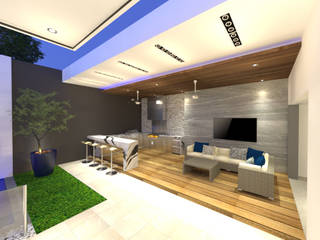 Jardin MM, Miranda Paez Arquitectura Interior Miranda Paez Arquitectura Interior بلكونة أو شرفة