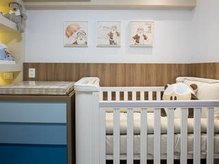 Dormitório bebê - Apartamento Way, INOVA Arquitetura INOVA Arquitetura Kamar bayi