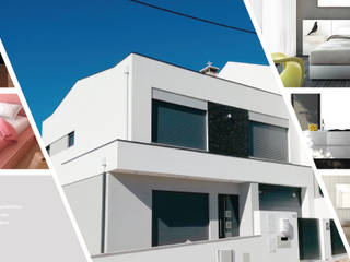 Moradia V4_Famões_Odivelas, MTR2 - Arquitectura Design Engenharia MTR2 - Arquitectura Design Engenharia Villas سلیٹ