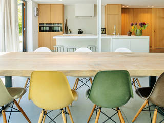 Stoere loft sfeer, Jolanda Knook interieurvormgeving Jolanda Knook interieurvormgeving Eclectic style kitchen Wood
