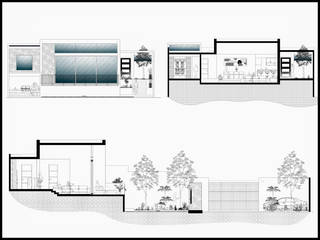 Terreno Familiar contemporáneo , Estudio Monroy Arquitectos Estudio Monroy Arquitectos