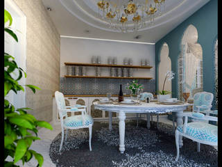 Morrocan Style Interior, CV Leilinor Architect CV Leilinor Architect Salle à manger classique