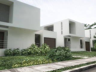 5 Casas en Miami, RRA Arquitectura RRA Arquitectura 앞마당 우드 우드 그레인