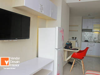 Interior Studio Apartemen Oasis Cikarang, PT Solusi Eka Optima PT Solusi Eka Optima Jardín interior