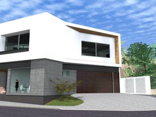 Locales Oficinas C+F, arquitectura+proyectos arquitectura+proyectos Ruang Studi/Kantor Minimalis Beton Bertulang White