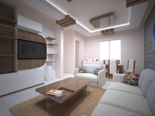 Living Area Design, Vinra Interiors Vinra Interiors غرفة المعيشة MDF