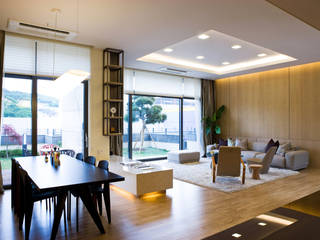 La Folium_Opo, Design Tomorrow INC. Design Tomorrow INC. Modern living room