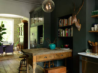 The Islington Townhouse Kitchen by deVOL, deVOL Kitchens deVOL Kitchens Eclectic style kitchen Solid Wood Grey