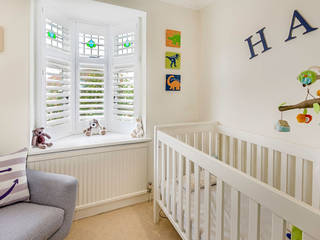 Full Family Kit Out for this West Barnes Home, Plantation Shutters Ltd Plantation Shutters Ltd Bedroom لکڑی Wood effect