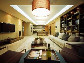 Aratrium_Haeundae, Design Tomorrow INC. Design Tomorrow INC. Eclectic style living room