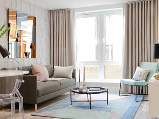 Beacon Rise Show Apartments x3, Sara Slade Interiors Sara Slade Interiors Modern living room