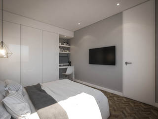 Apartamento Lisboa, DV Arquitecto DV Arquitecto Camera da letto moderna PVC