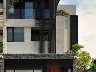 外觀整建 長安 WL House, 黃耀德建築師事務所 Adermark Design Studio 黃耀德建築師事務所 Adermark Design Studio Minimalistische Häuser Metall
