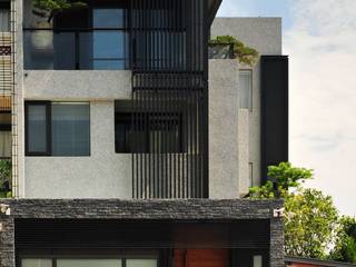 外觀整建 長安 WL House, 黃耀德建築師事務所 Adermark Design Studio 黃耀德建築師事務所 Adermark Design Studio Casas minimalistas Metal