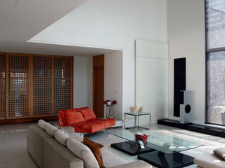 室內設計 LL House, 黃耀德建築師事務所 Adermark Design Studio 黃耀德建築師事務所 Adermark Design Studio Salas de estar minimalistas