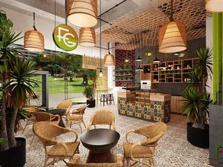 Thiết kế nội thất Coffee Tropical Vinhome Central Park, Thiết kế nội thất căn hộ An Phú Decor Thiết kế nội thất căn hộ An Phú Decor Spa