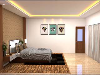 Interior design project , VIP DESIGNS VIP DESIGNS Bedroom آئرن / اسٹیل