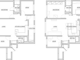 [30평]단 하나뿐인 나만의 공간 홈 인테리어 양재동파크사이드의 풀스토리 by 범블비디자인 30평대인테리어, 범블비디자인 범블비디자인