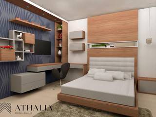 homify Modern Bedroom Wood Wood effect