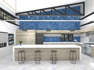 Silverton House Revamp, A4AC Architects A4AC Architects Dapur built in Parket Multicolored