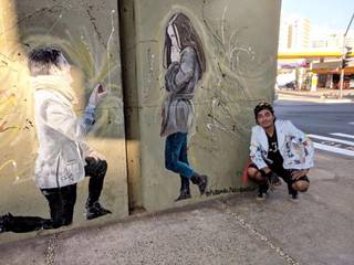 Street Art , Pintando Felicidades Pintando Felicidades 長屋