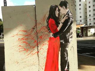 Street Art , Pintando Felicidades Pintando Felicidades モダンな 家