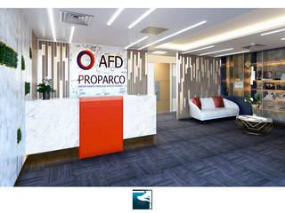 ฺฺInterior Design : AFD & Proparco Office, Blufox eco-solution Co., Ltd. Blufox eco-solution Co., Ltd. พื้นที่เชิงพาณิชย์