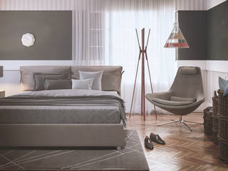 quarto vime, render a render a Modern style bedroom