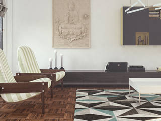 sala Mole, render a render a Modern living room