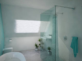 Bathrooms - Personal Projects, Dedekind Interiors Dedekind Interiors Minimalistische badkamers