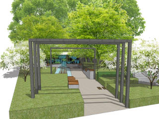 Conceptual Design for RHS Chelsea, Aralia Aralia حديقة Zen فلز Metallic/Silver