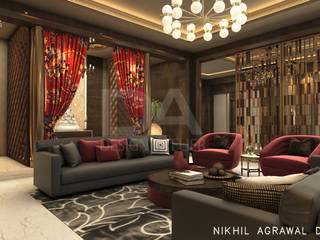 Bungalow in Beawar(Rajasthan,IN), Design Atelier Design Atelier Modern living room